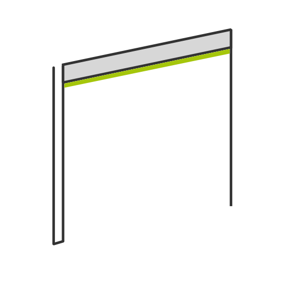 ohne Senkrechtmarkise