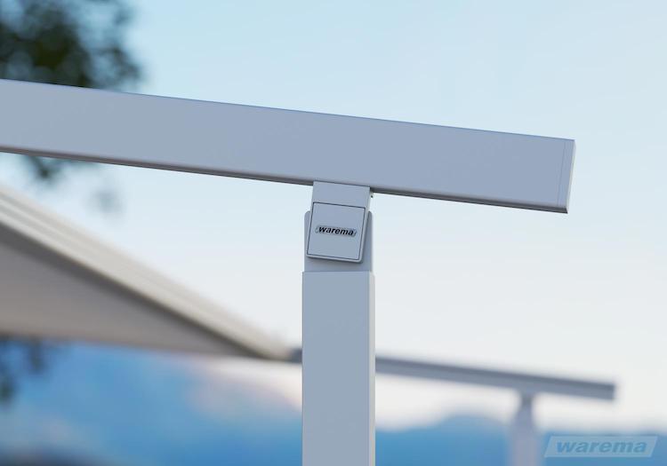 Führungsschiene von Markise mit Pfosten