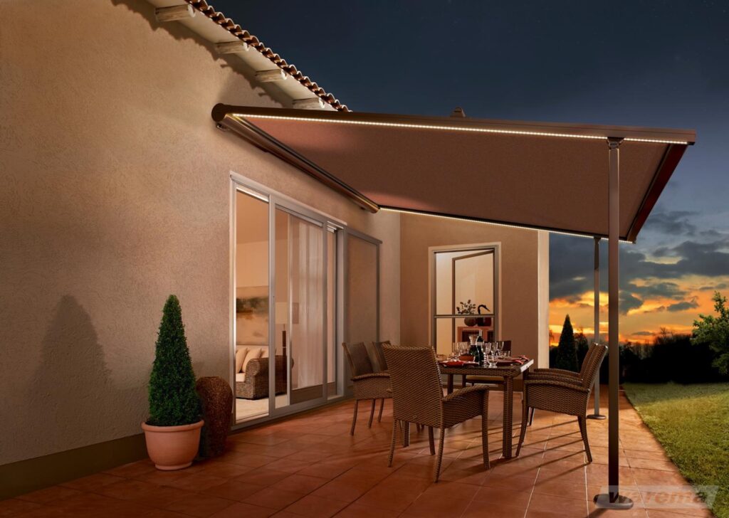 Pergola-Markise mit LED
